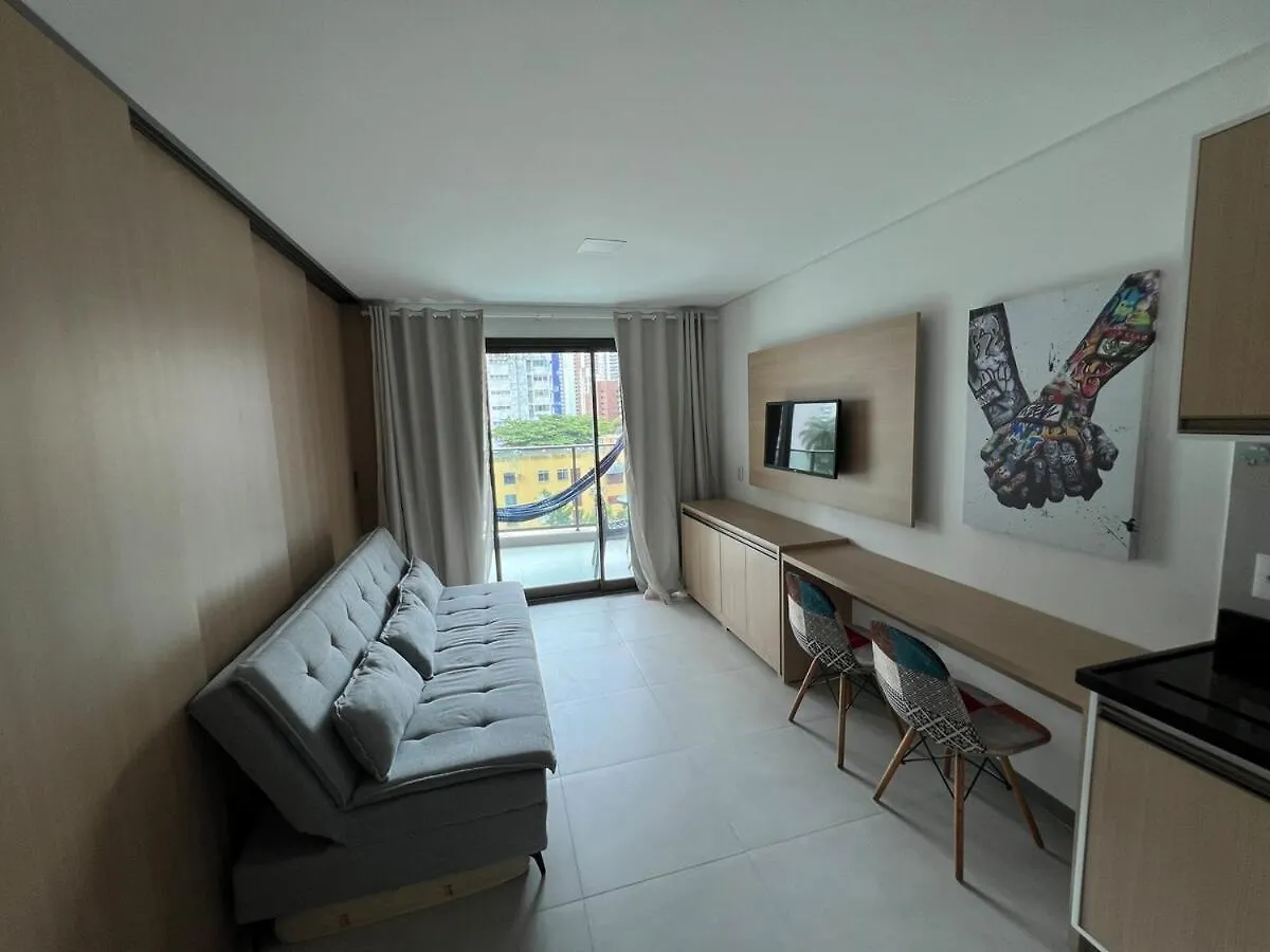 公寓 Beach Class Meireles Condominium 福塔雷萨