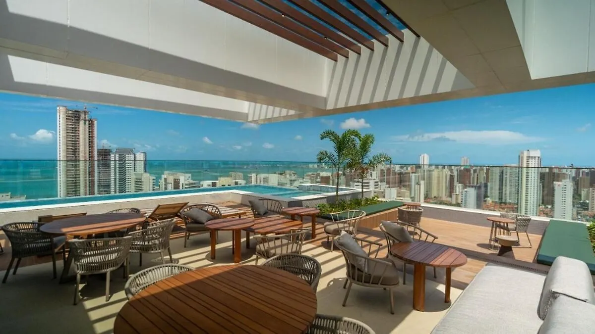 公寓 Beach Class Meireles Condominium 福塔雷萨